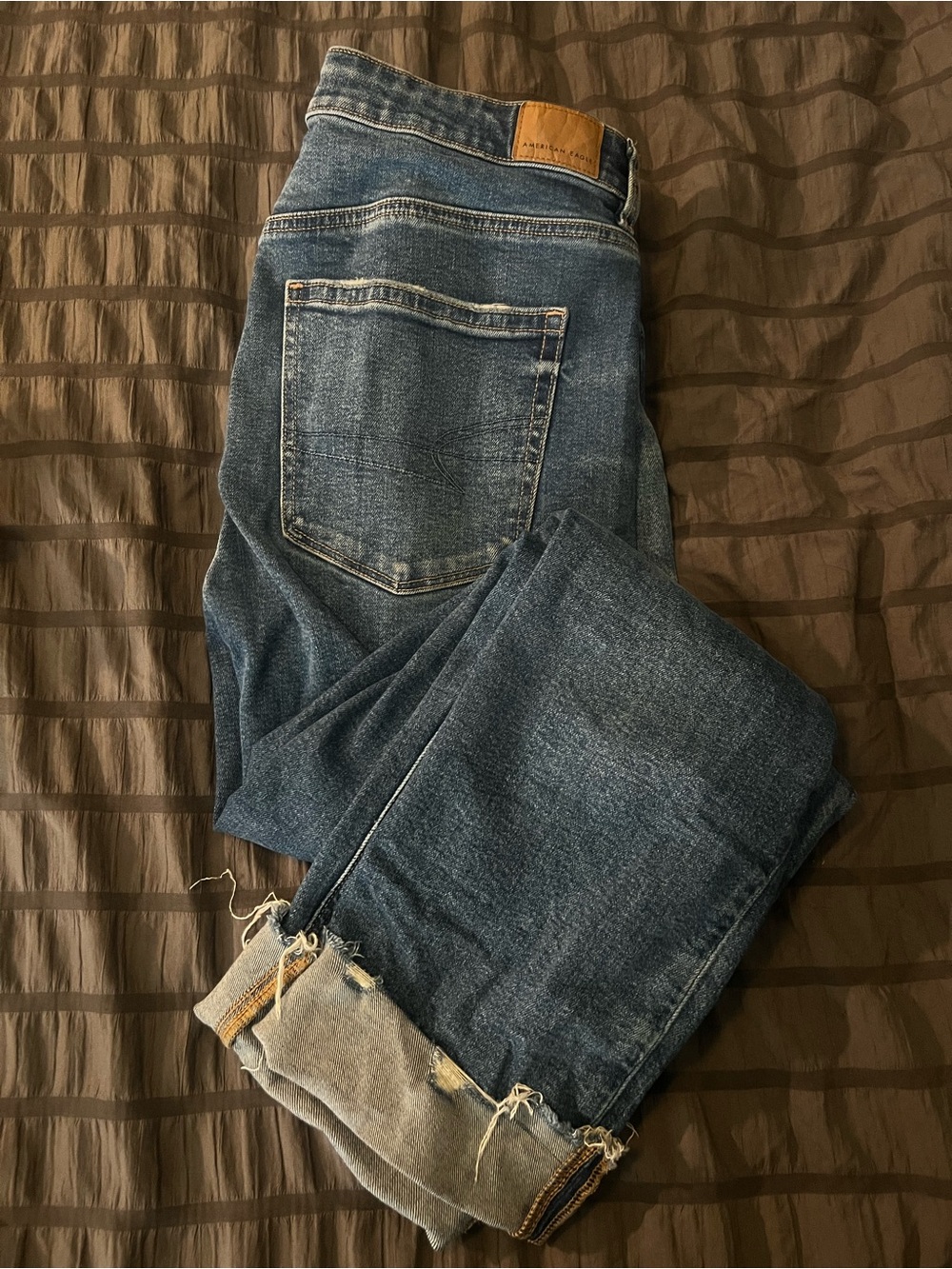 American Eagle Outfitters Straight Jeans in Blue Denim